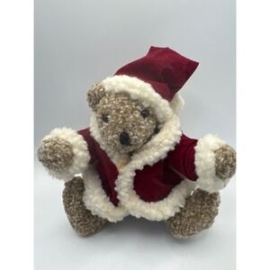 Mary Meyer‎ Santa Bear Plush Stuffed Animal Christmas Holiday Toy